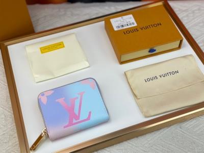 cheap quality LOUIS VUITTON Wallets  81270Zippy blue